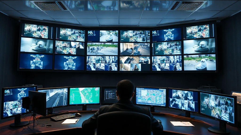 Security operations monitoring center with video walls